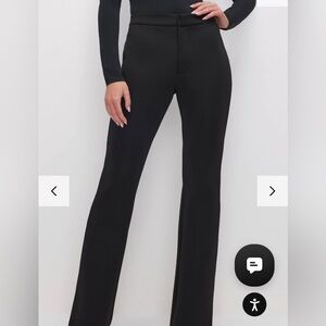 Good American Black Scuba Boss Trousers NWT
